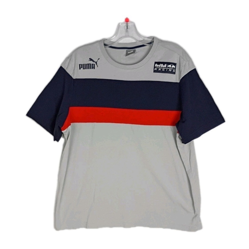 Red Bull Puma Mens  Size XL Crew Neck T-Shirt Racing‎ Team Logo Multicolor
